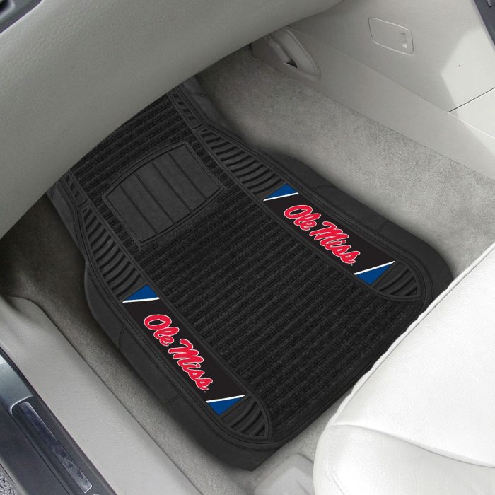 University of Mississippi (Ole Miss) 2-pc Deluxe Car Mat Set