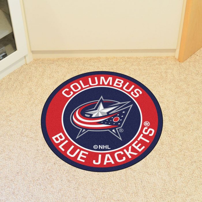 Collegeumbus Blue Jackets Roundel Mat