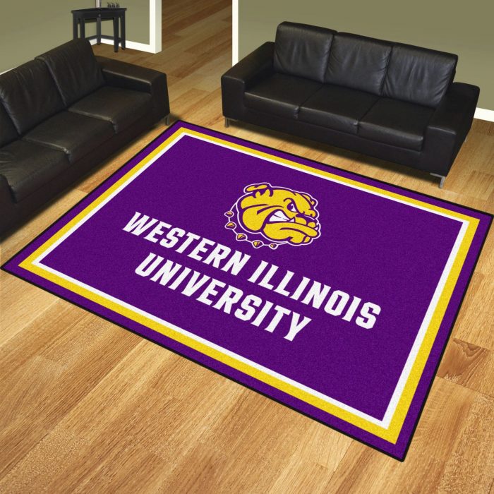 Western Illinois University 8x10 Rug