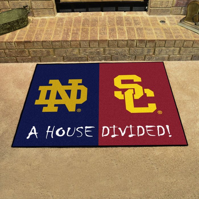 House Divided - Notre Dame / Southern Cal House Divided Mat