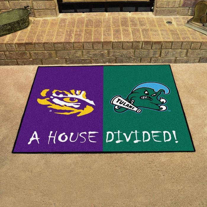 House Divided - LSU / Tulane House Divided Mat