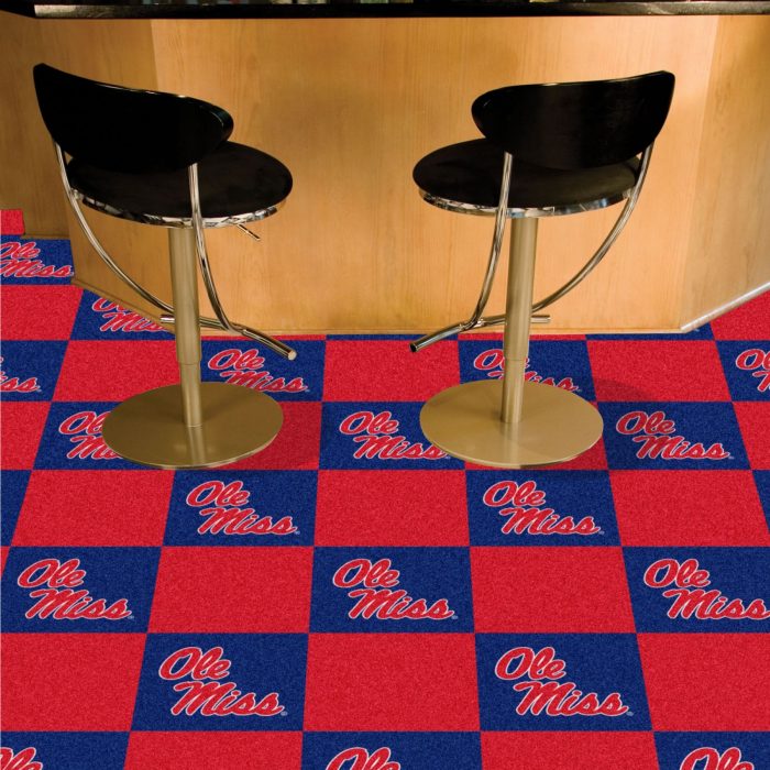 University of Mississippi (Ole Miss) Team Carpet Tiles