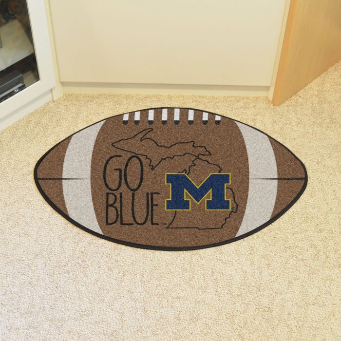 University of Michigan Southern Style Football Mat