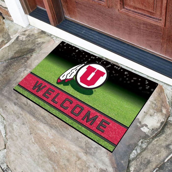 University of Utah Crumb Rubber Door Mat
