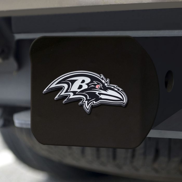 Baltimore Ravens Hitch Cover - Black