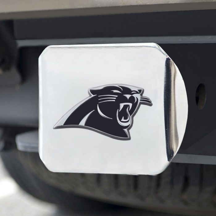 Carolina Panthers Hitch Cover - Chrome