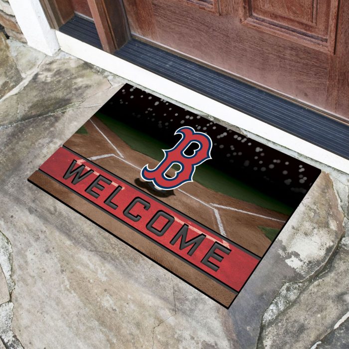 Boston Red Sox Crumb Rubber Door Mat