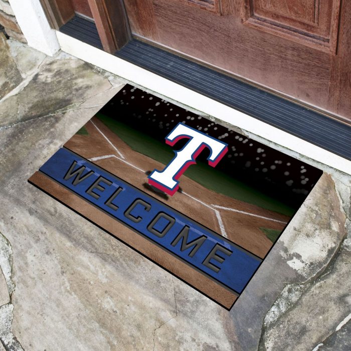 Texas Rangers Crumb Rubber Door Mat