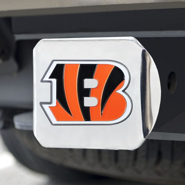 Cincinnati Bengals Color Hitch Cover - Chrome