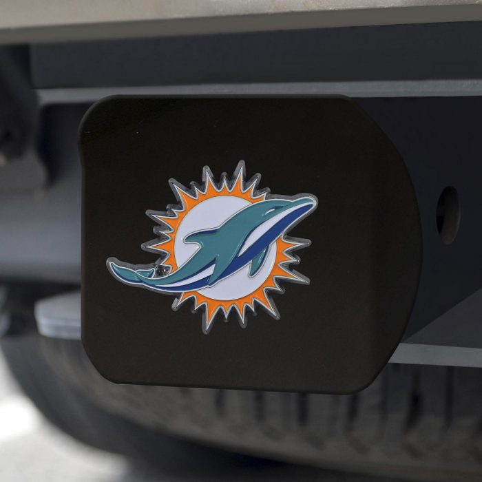 Miami Dolphins Color Hitch Cover - Black