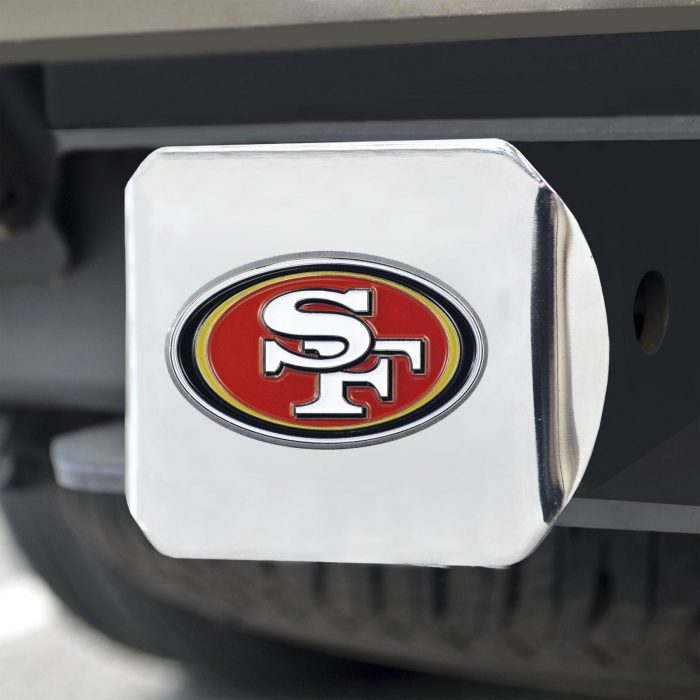 San Francisco 49ers Color Hitch Cover - Chrome