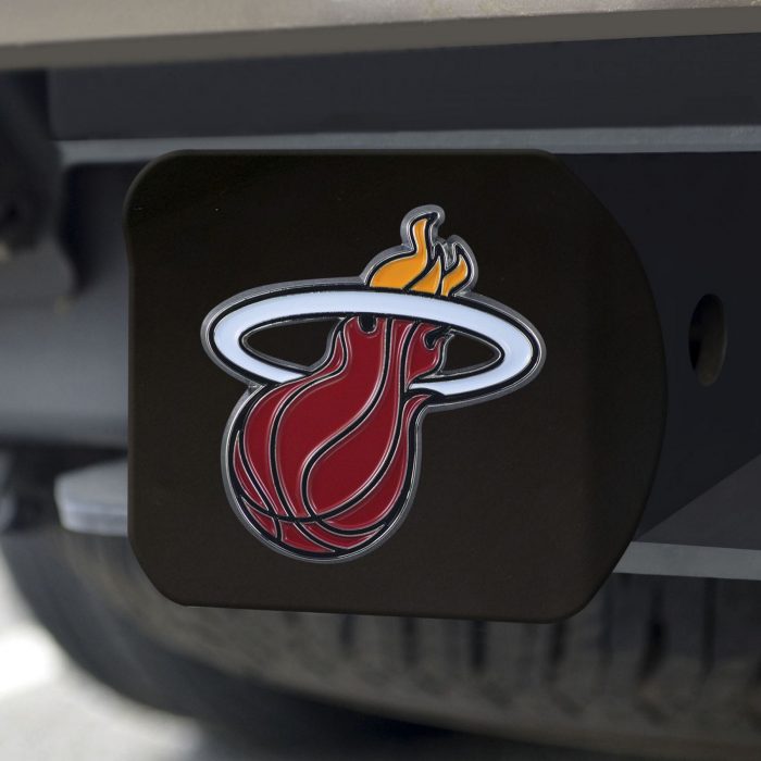 Miami Heat Color Hitch Cover - Black