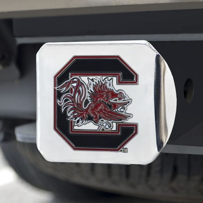 University of South Carolina Color Hitch Cover - Chrome