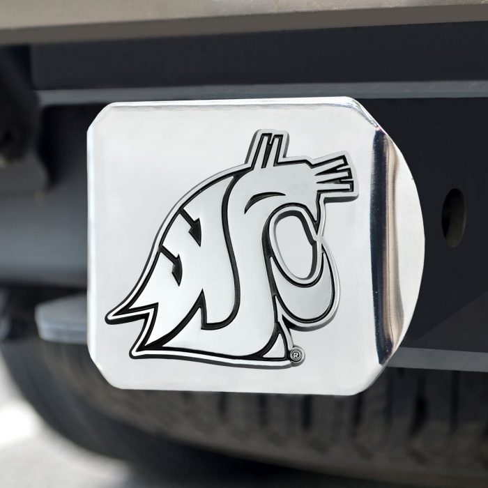 Washington State University Hitch Cover - Chrome