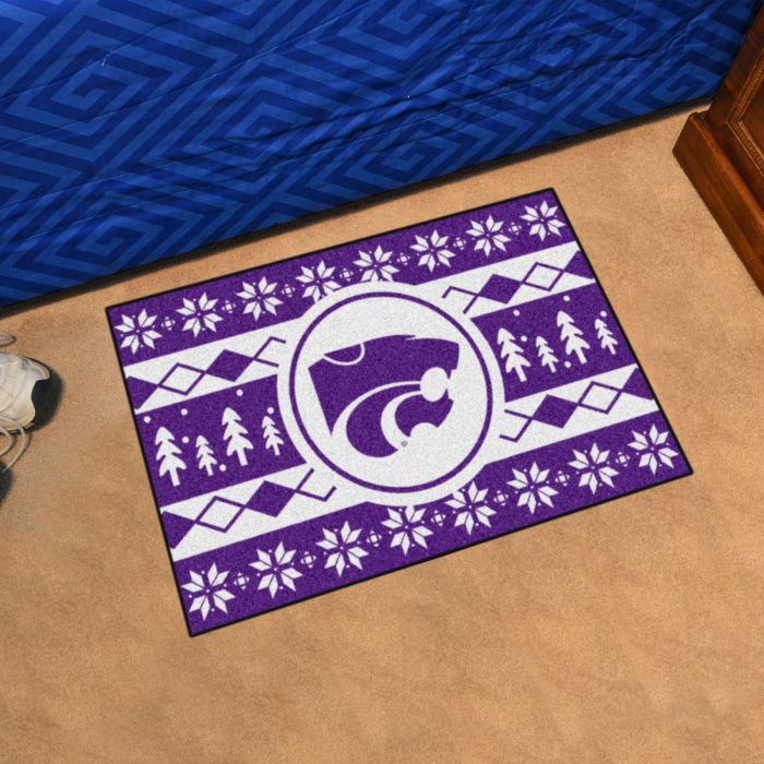 Kansas State University Holiday Sweater Starter Mat