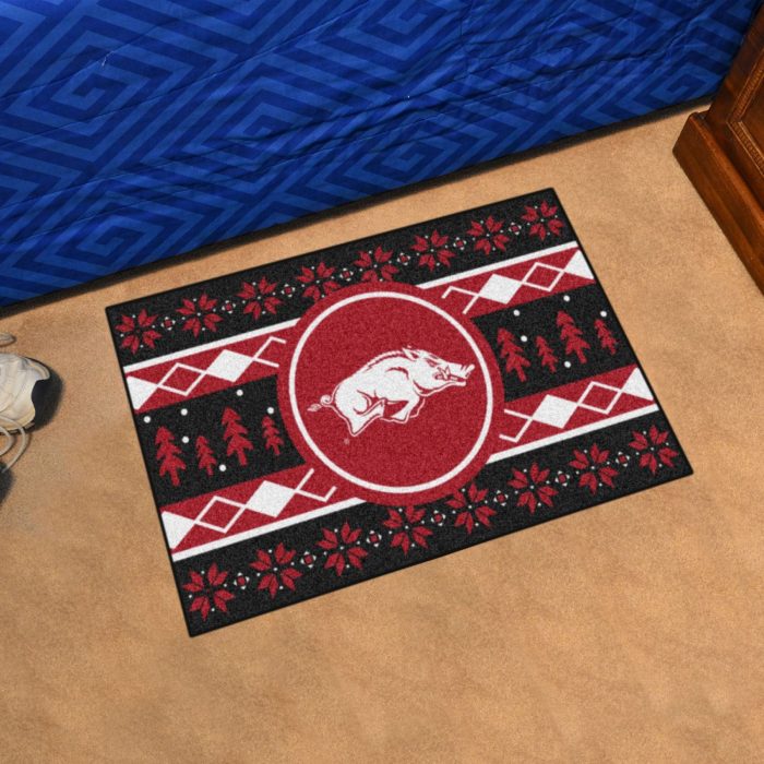 University of Arkansas Holiday Sweater Starter Mat