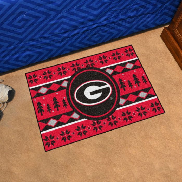 University of Georgia Holiday Sweater Starter Mat