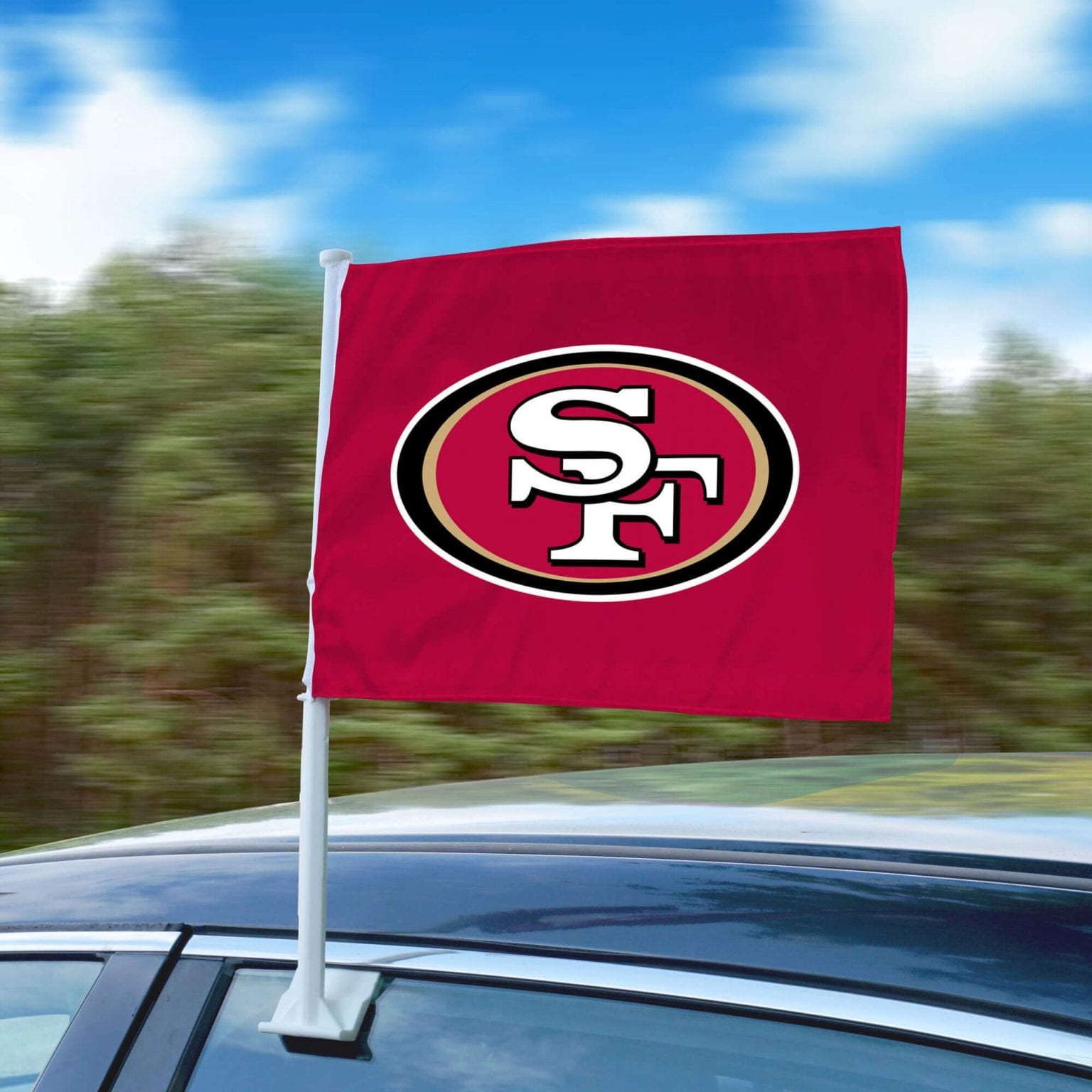 San Francisco 49ers Car Flag | Fanhood Gear