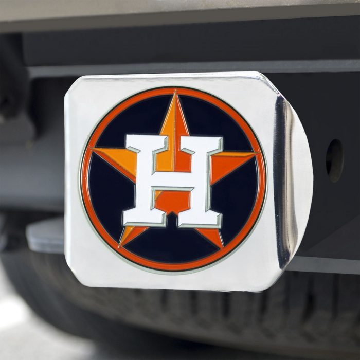 Houston Astros Color Hitch Cover - Chrome