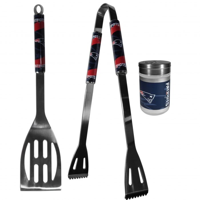 New England Patriots 2pc BBQ Set with Season Shaker