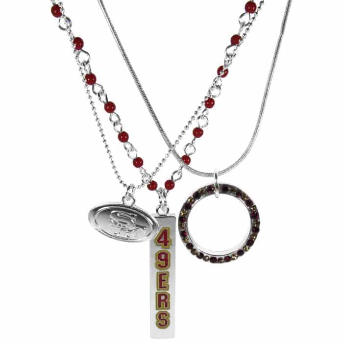 San Francisco 49ers Trio Necklace Set