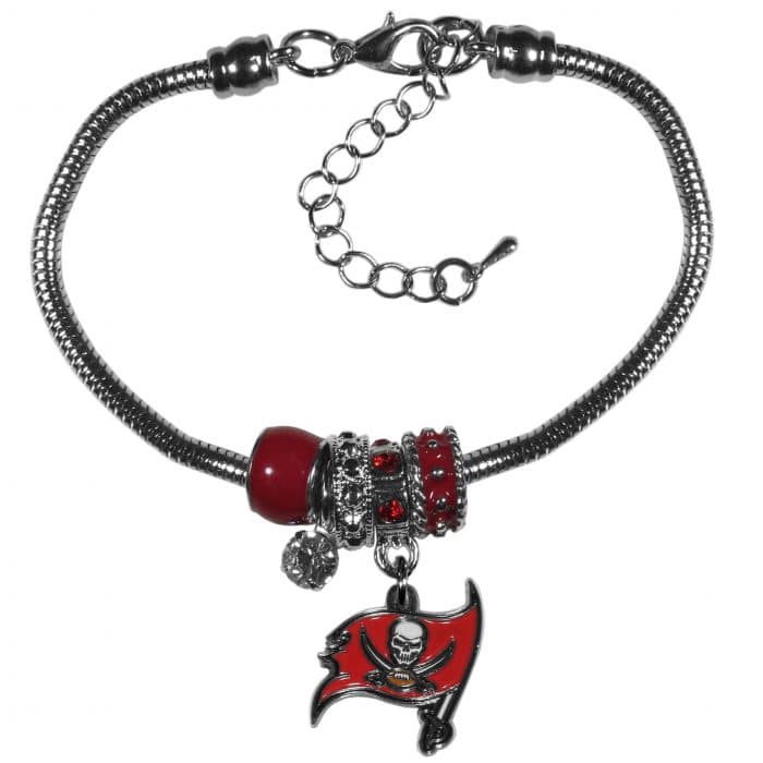 Tampa Bay Buccaneers Euro Bead Bracelet