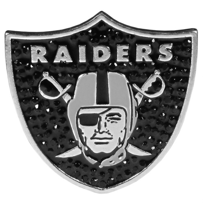 Oakland Raiders Crystal Pin 