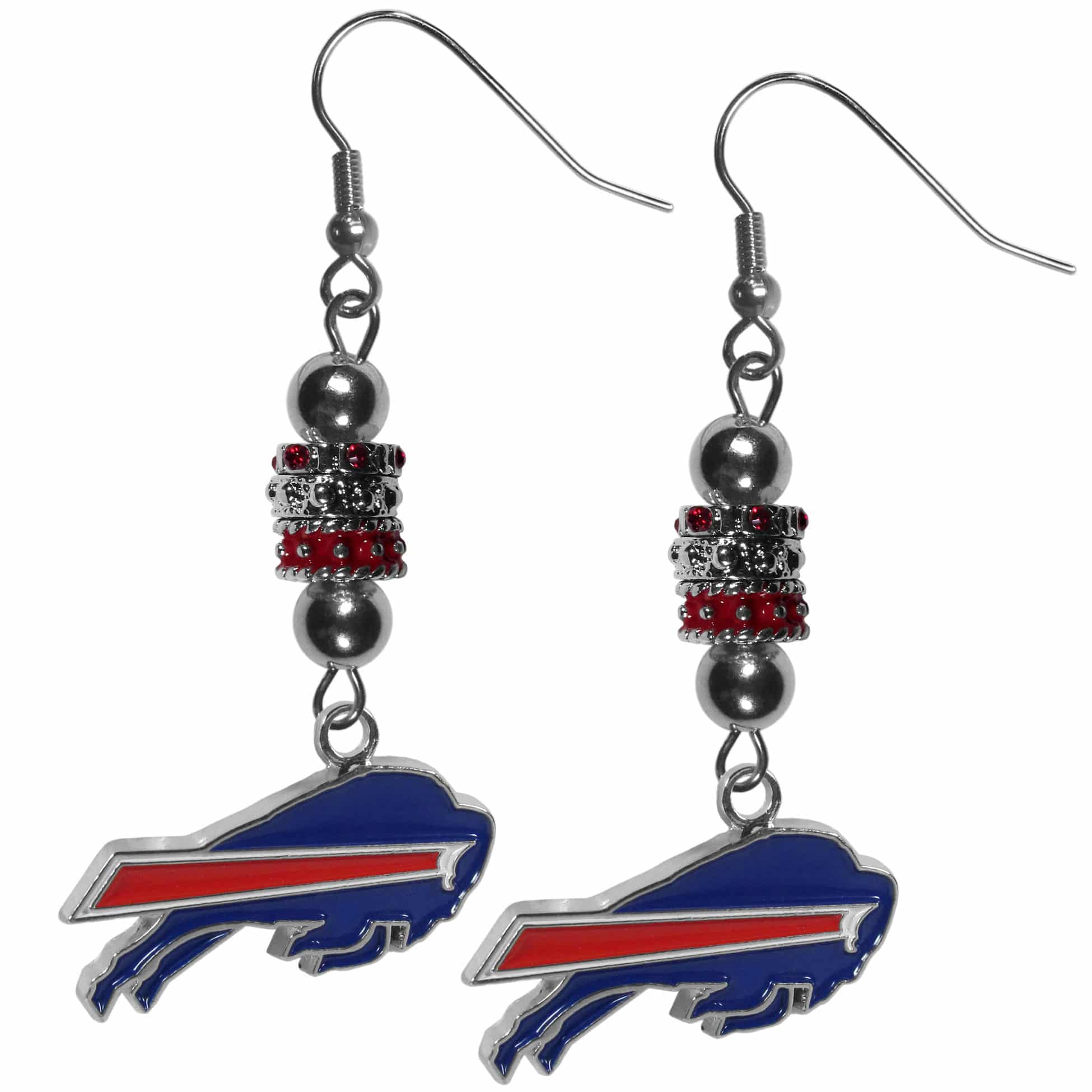 Buffalo Bills Euro Bead Earrings | Fanhood Gear