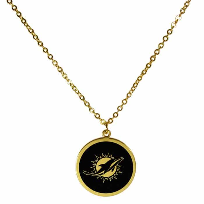 Miami Dolphins Gold Tone Necklace | Fanhood Gear