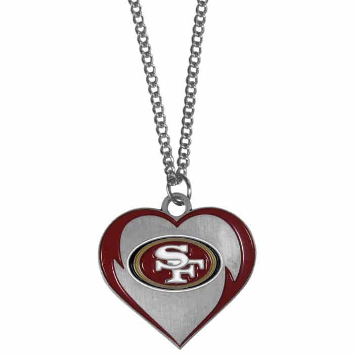 San Francisco 49ers Heart Necklace