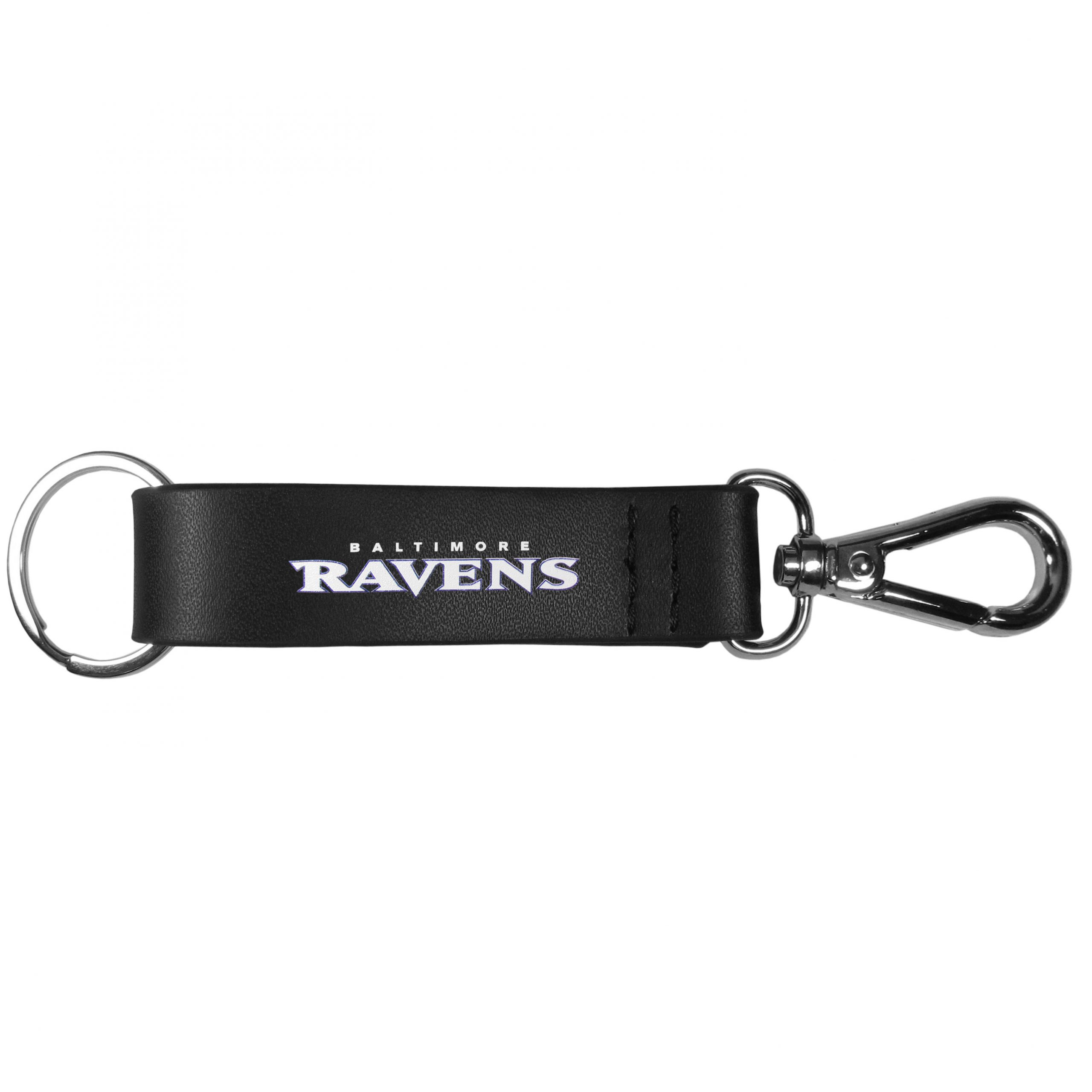 Baltimore Ravens Black Strap Key Chain | Fanhood Gear