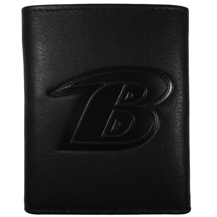 Baltimore Ravens Embossed Leather Tri-fold Wallet