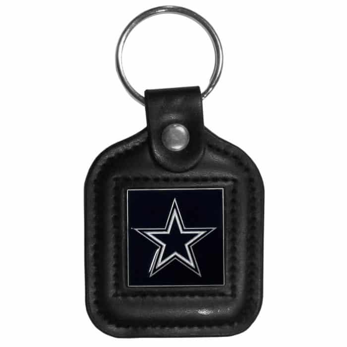 Dallas Cowboys Square Leatherette Key Chain