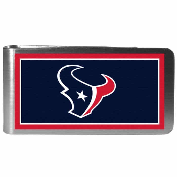 Houston Texans Steel Logo Money Clips