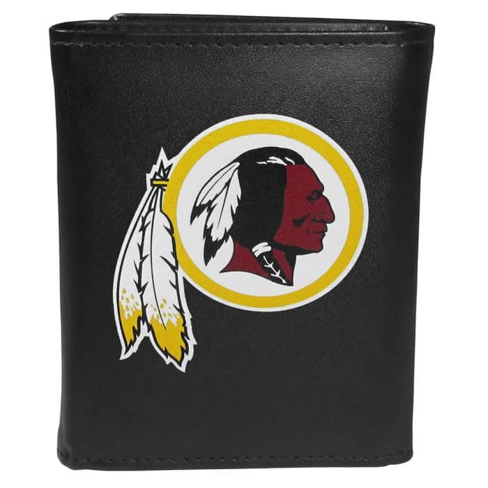 Washington Redskins Leather Tri-fold Wallet, Large Logo