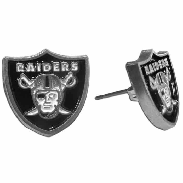 Oakland Raiders Stud Earrings