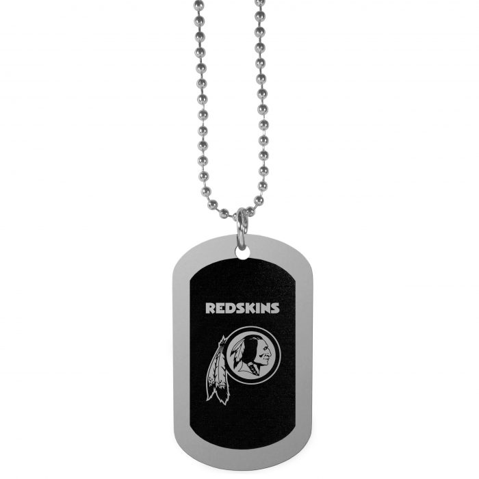 Washington Redskins Chrome Tag Necklace