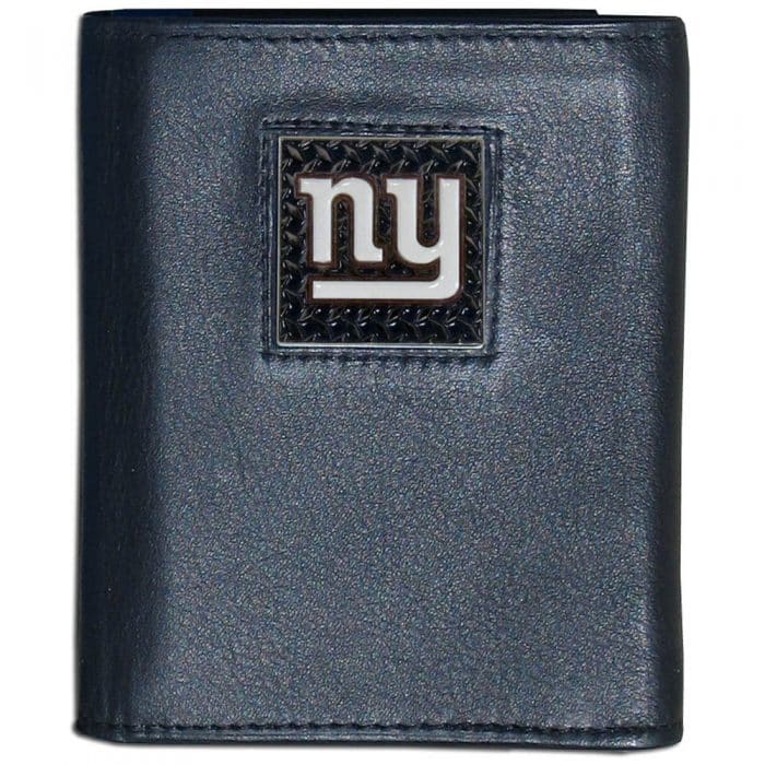 New York Giants Gridiron Leather Tri-fold Wallet