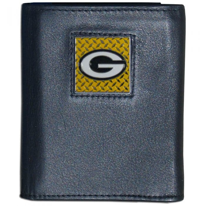 Green Bay Packers Gridiron Leather Tri-fold Wallet