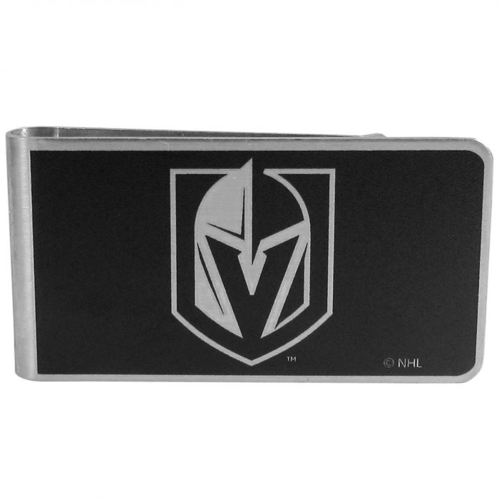 Las Vegas Golden Knights® Black and Steel Money Clip
