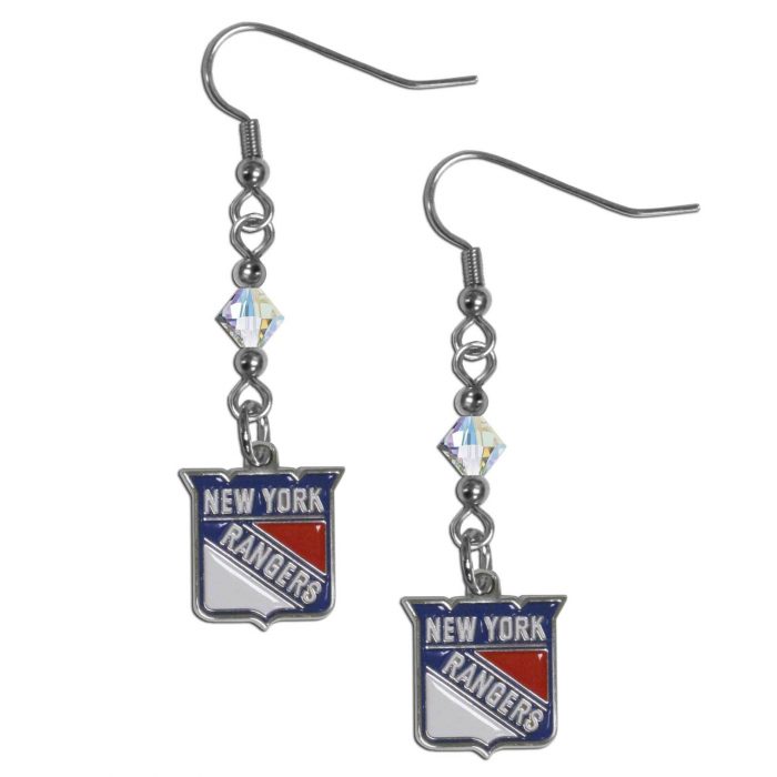 New York Rangers® Crystal Dangle Earrings