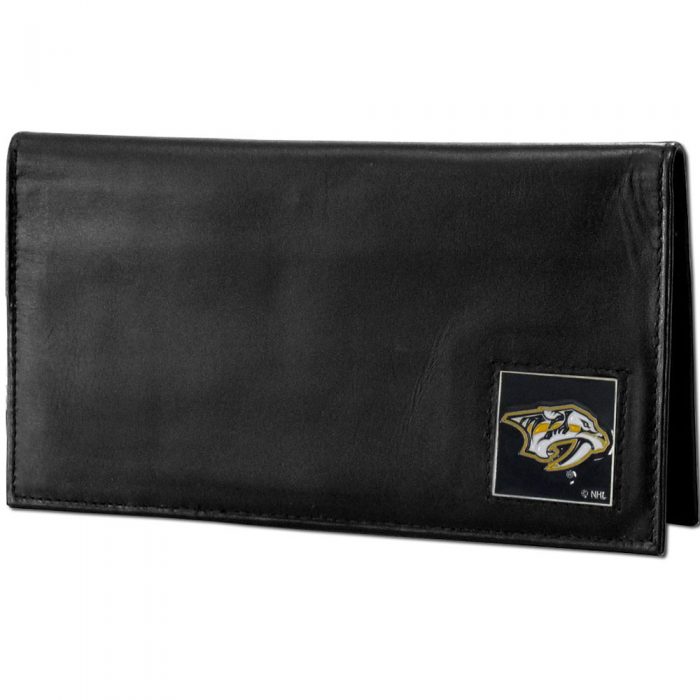 Nashville Predators® Deluxe Leather Checkbook Cover