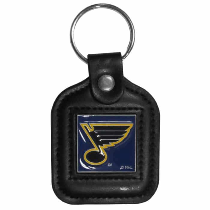 St. Louis Blues® Square Leatherette Key Chain