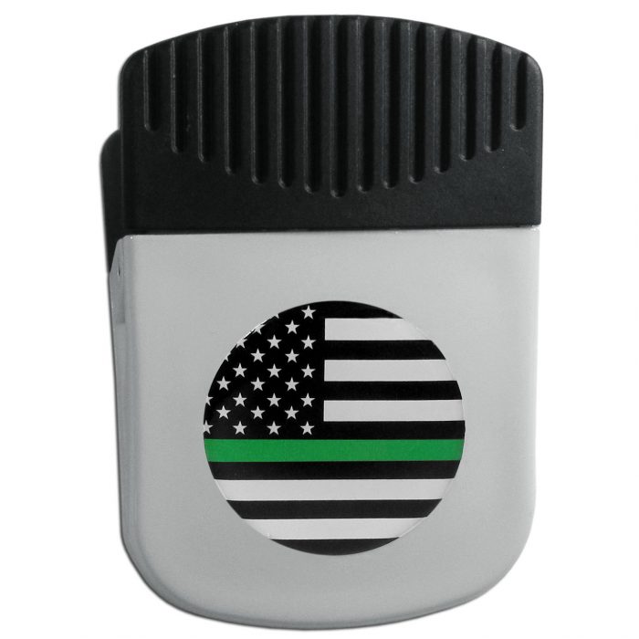 Thin Green Line Army Flag Chip Clip Magnet