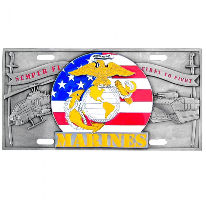 Marines - 3D License Plate