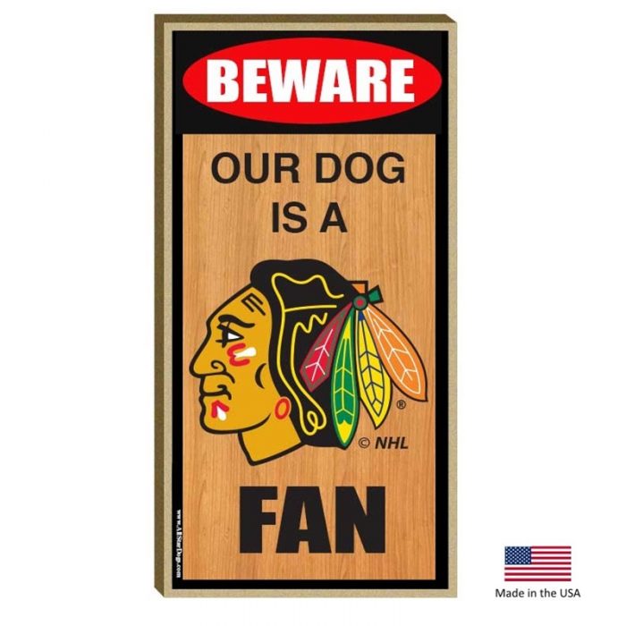 Chicago Blackhawks Wood Sign