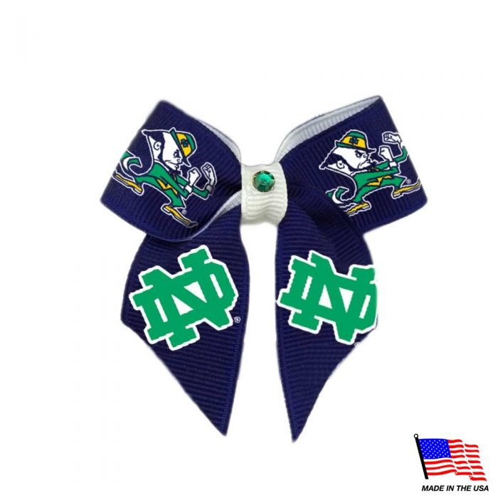 Notre Dame Leprechaun Pet Hair Bow