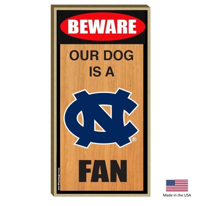 N. Carolina Tarheels Wood Sign