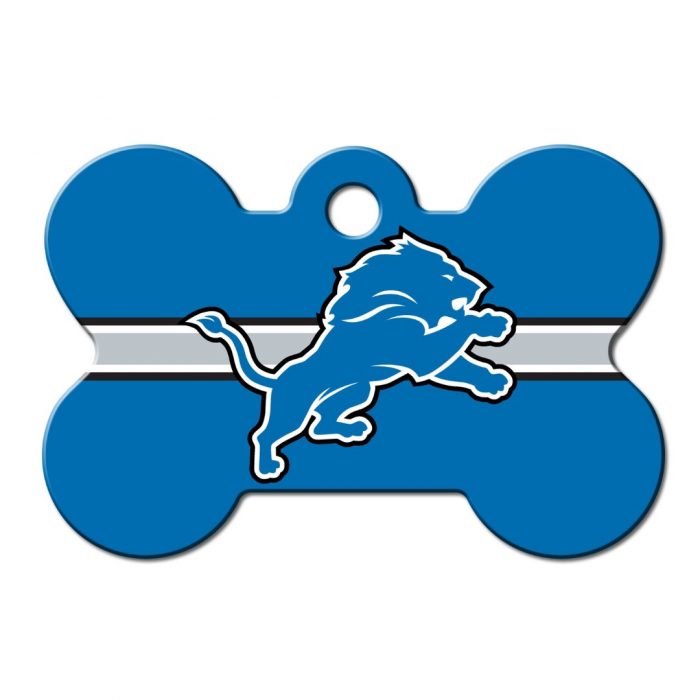 Detroit Lions Bone ID Tag