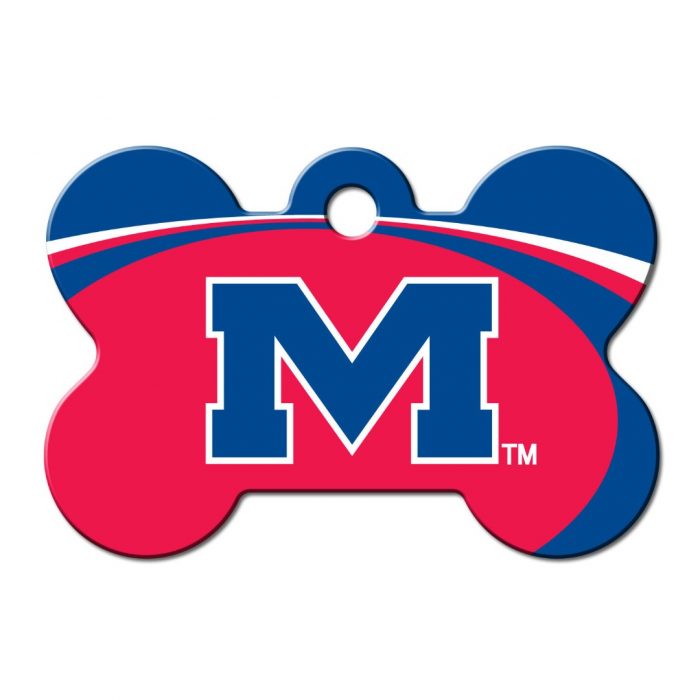 University of Mississippi-Ole Miss Bone ID Tag